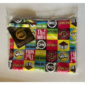 NWT The Who Band Makeup Travel Bag Pencil Case Bag Collage